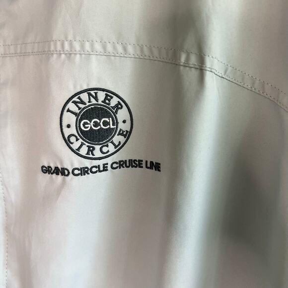 Inner Circle Grand Circle Cruise Line zip up Windbreaker Jacket Size Large - Picture 3 of 8